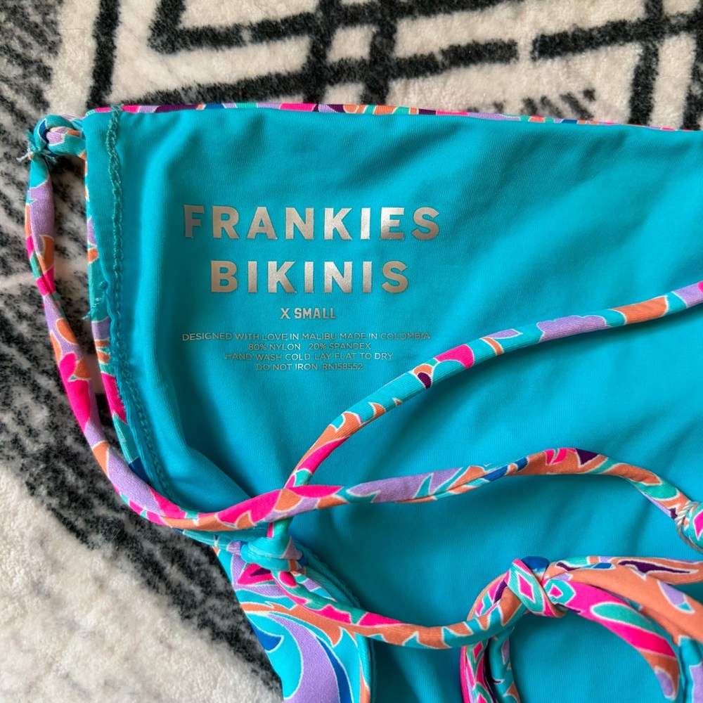 NWT Frankie’s Bikinis Halo Strapless Bikini Set size XS - Picture 10 of 12